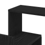 Estantería de esquina con estante Roble negro 45 x 45 x 147 cm