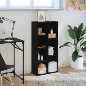 Estantería Roble negro 50 x 25 x 105 cm Madera contrachapada en Librerías y estanterías | Comprar online en Foro24