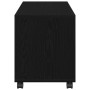 Mesa Auxiliar con estante Roble negro 72 x 33 x 42.5 cm