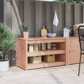 Gabinete de cocina con estante Marrón 106 x 55 x 64 cm