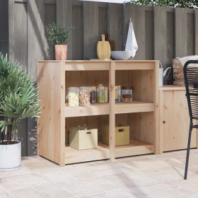 Gabinete de cocina con estante Marrón 106 x 55 x 92 cm