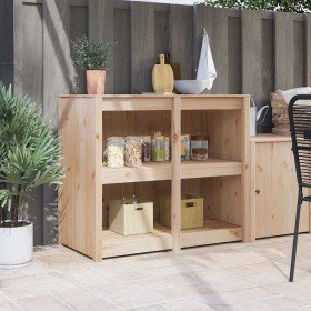 Gabinete de cocina con estante Marrón 106 x 55 x 92 cm
