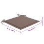 Sillas comedor de jardín y cojines 4 uds madera maciza acacia
