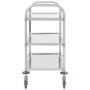 3-Höhen-Küchenwagen 95x45x83,5 cm aus Edelstahl von vidaXL, Küchen- und Speisewagen - Ref: Foro24-50915, Preis: 91,92 €, Raba...