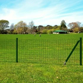 Green steel euro fence set 10x0.8 m by vidaXL, fence panels - Ref: Foro24-140556, Price: 163,94 €, Discount: %