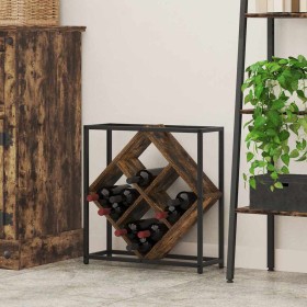Estante de Vino Roble ahumado 51 x 18 x 52,5 cm en Botelleros | Comprar online en Foro24