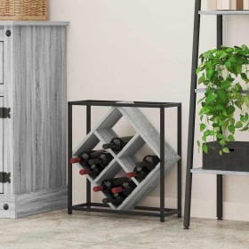 Estante de Vino Gris Sonoma 51 x 18 x 52,5 cm en Botelleros | Comprar online en Foro24