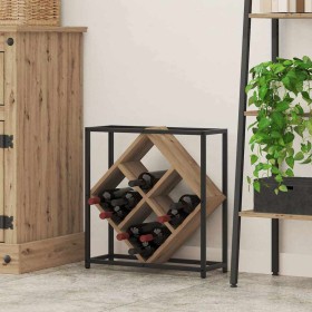 Estante de Vino Roble artesanal 51 x 18 x 52,5 cm en Botelleros | Comprar online en Foro24