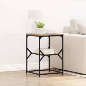 Mesa lateral Roble artisan 41 x 40 x 60 cm