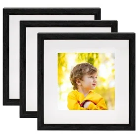 Photo frame 3D box 3 pcs black 23x23 cm for photo 13x13 cm by vidaXL, Photo frames - Ref: Foro24-332738, Price: 32,72 €, Disc...