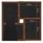 Photo collage photo frame 4x(13x18 cm) dark brown MDF by vidaXL, Photo frames - Ref: Foro24-332771, Price: 18,89 €, Discount: %