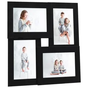 Fotocollage-Rahmen für 4 Fotos (10x15 cm) in Schwarz aus MDF. von vidaXL, Bilderrahmen - Ref: Foro24-332774, Preis: 16,94 €, ...