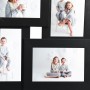 Fotocollage-Rahmen für 4 Fotos (10x15 cm) in Schwarz aus MDF. von vidaXL, Bilderrahmen - Ref: Foro24-332774, Preis: 17,29 €, ...
