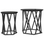 Mesa de Café 2 pcs Roble negro 50 x 50 x 50 cm