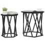 Mesa de Café 2 pcs Roble negro 50 x 50 x 50 cm
