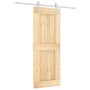 Puerta corredera con herrajes madera maciza de pino 80x210 cm | Foro24.es | Tu tienda online para hogar, jardín y más Foro24.es