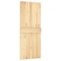 Sliding door with solid pine wood hardware 85x210 cm by vidaXL, Doors - Ref: Foro24-3203014, Price: 190,97 €, Discount: %