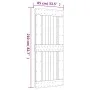 Sliding door with solid pine wood hardware 85x210 cm by vidaXL, Doors - Ref: Foro24-3203014, Price: 190,97 €, Discount: %