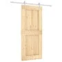 Sliding door with solid pine wood fittings 90x210 cm by vidaXL, Doors - Ref: Foro24-3203015, Price: 199,40 €, Discount: %