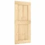 Schiebetür mit Beschlägen aus massivem Kiefernholz, 90 x 210 cm von vidaXL, Türen - Ref: Foro24-3203015, Preis: 199,40 €, Rab...
