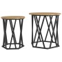 Mesa de Café 2 pcs Roble artisan 50 x 50 x 50 cm