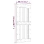 Sliding door with solid pine wood fittings 90x210 cm by vidaXL, Doors - Ref: Foro24-3203015, Price: 199,40 €, Discount: %