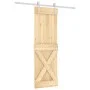 Schiebetür mit massiven Kiefernbefestigungen 70x210 cm von vidaXL, Türen - Ref: Foro24-3203016, Preis: 167,85 €, Rabatt: %