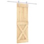 Schiebetür mit massiven Kiefernbefestigungen 70x210 cm von vidaXL, Türen - Ref: Foro24-3203016, Preis: 172,09 €, Rabatt: %