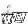 Conjunto de mesas auxiliares 2 pcs Roble negro 50 x 50 x 40 cm