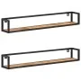 Estantes de pared 2 unidades 120 cm madera de mango rugosa de vidaXL, Estantes y estanterías - Ref: Foro24-320673, Precio: 10...