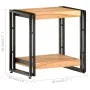 Massiver Beistelltisch aus Akazienholz 40x30x40 cm von vidaXL, Seitentische - Ref: Foro24-320683, Preis: 78,93 €, Rabatt: %