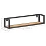 Estantes de pared 2 unidades 80 cm madera maciza acacia de vidaXL, Estantes y estanterías - Ref: Foro24-320672, Precio: 79,03...