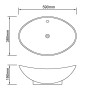 Luxury black ceramic oval sink with drain, 59 x 38.5 cm by vidaXL, Sinks - Ref: Foro24-140680, Price: 84,89 €, Discount: %