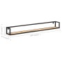 Wandregale 2 Stück 160 cm aus grobem Mangoholz von vidaXL, Regale und Regale - Ref: Foro24-320676, Preis: 116,95 €, Rabatt: %
