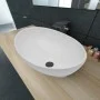 Ovales Waschbecken aus weißer Keramik, 40 x 33 cm von vidaXL, Sinkt - Ref: Foro24-140674, Preis: 55,82 €, Rabatt: %