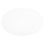 Lavabo ovalado de cerámica blanco 40x33 cm