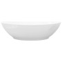 Ovales Waschbecken aus weißer Keramik, 40 x 33 cm von vidaXL, Sinkt - Ref: Foro24-140674, Preis: 50,61 €, Rabatt: %
