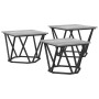 Mesa de Café 3 pcs Gris sonoma 50 x 50 x 40 cm