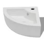 White washbasin with overflow 45x32x12.5 cm by vidaXL, Sinks - Ref: Foro24-140697, Price: 77,38 €, Discount: %