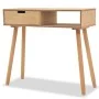 Mesa consola de madera maciza de pino 80x30x72 cm marrón de vidaXL, Mesas auxiliares - Ref: Foro24-244739, Precio: 89,37 €, D...