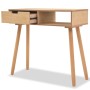 Solid pine wood console table 80x30x72 cm brown by vidaXL, Side tables - Ref: Foro24-244739, Price: 85,68 €, Discount: %