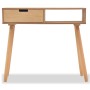 Solid pine wood console table 80x30x72 cm brown by vidaXL, Side tables - Ref: Foro24-244739, Price: 85,68 €, Discount: %