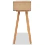Mesa consola de madera maciza de pino 80x30x72 cm marrón de vidaXL, Mesas auxiliares - Ref: Foro24-244739, Precio: 89,37 €, D...