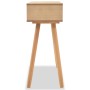 Solid pine wood console table 80x30x72 cm brown by vidaXL, Side tables - Ref: Foro24-244739, Price: 85,68 €, Discount: %