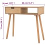 Solid pine wood console table 80x30x72 cm brown by vidaXL, Side tables - Ref: Foro24-244739, Price: 85,68 €, Discount: %