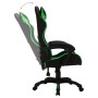 Gaming-Stuhl mit RGB-LED-Leuchten aus grünem und schwarzem Kunstleder von vidaXL, Bürostühle - Ref: Foro24-287999, Preis: 168...