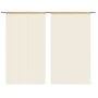 Cortinas de flecos 2 piezas 100x250 cm beige de vidaXL, Cortinas y visillos - Ref: Foro24-132404, Precio: 16,92 €, Descuento: %