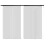 Fringe curtains 2 pieces 140x250 cm black by vidaXL, Curtains and curtains - Ref: Foro24-132401, Price: 26,10 €, Discount: %