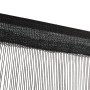 Fransenvorhänge 2 Stück 140x250 cm schwarz von vidaXL, Vorhänge und Gardinen - Ref: Foro24-132401, Preis: 26,95 €, Rabatt: %