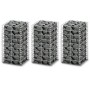 Gabion wall baskets galvanized wire 25x25x50cm 3 pcs by vidaXL, fence panels - Ref: Foro24-141044, Price: 35,09 €, Discount: %